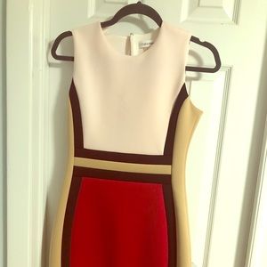 Calvin Klein scuba block dress size 4